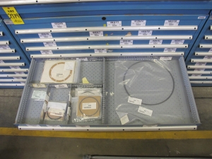 LISTA HEAVY DUTY 9-DRAWER PARTS CABINET W/ CONTENTS (W-50) LOADING & HANDLING FEE $25-